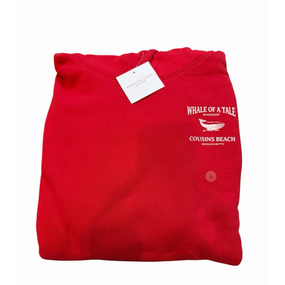 American Eagle The Summer I Turned Pretty Graphic Hoodie Sweatshirt Size Large - Picture 7 of 8